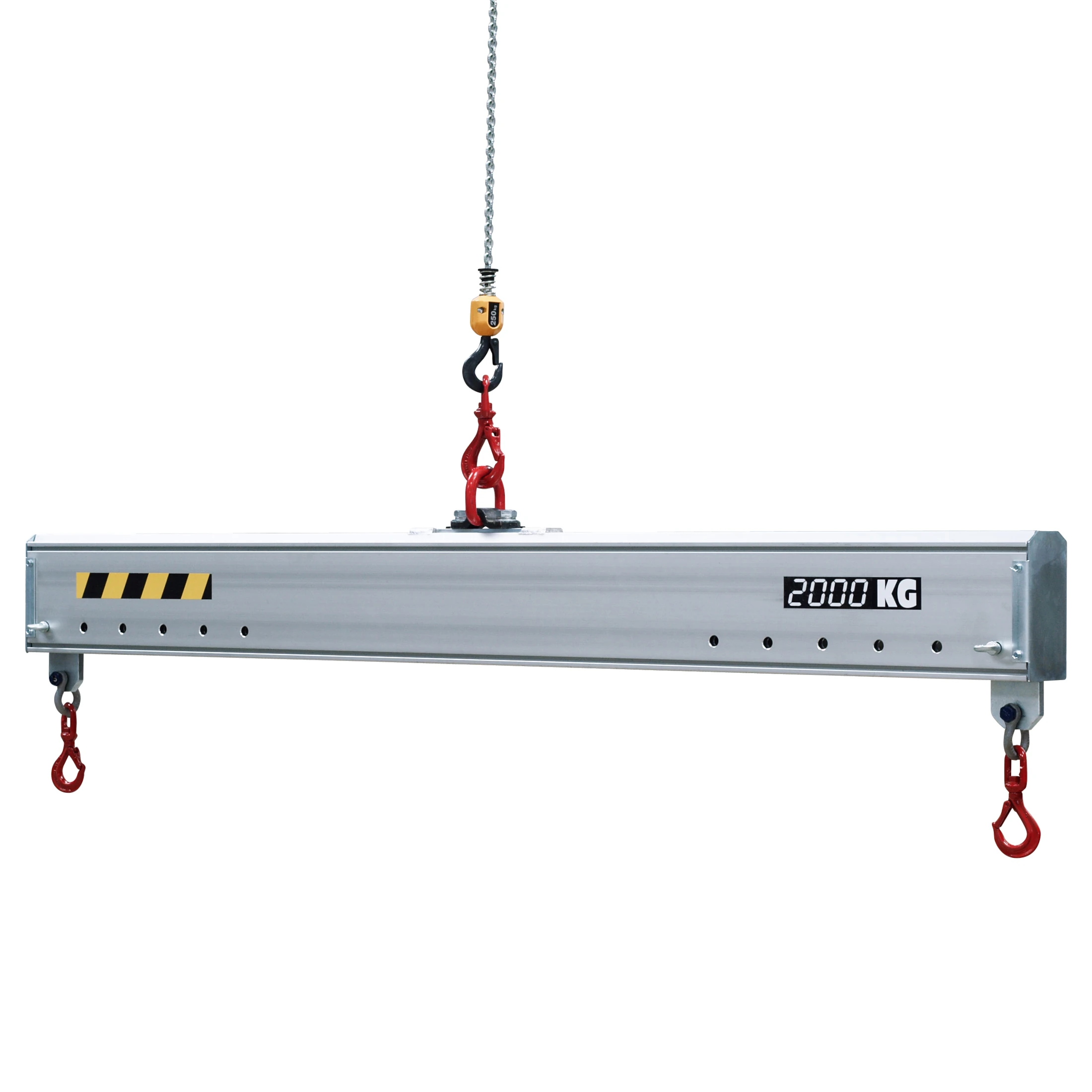 Aluminium vaste hijstraverse (FANG) 125–2000 kg, 1–6 m