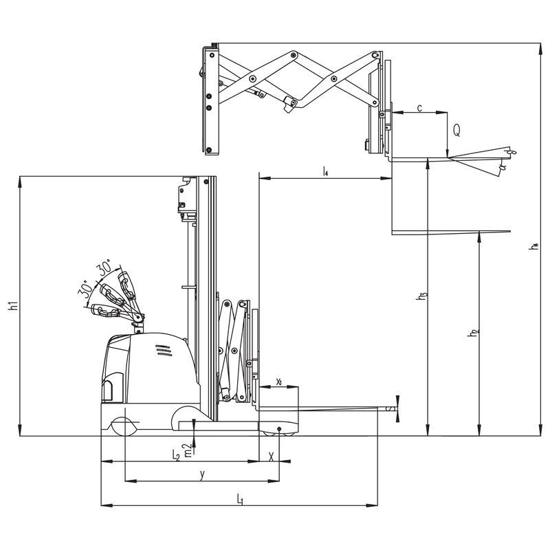 Elektrische reachtruck EVV15DDS/EVV20DDS met magneetventielbesturing – afbeelding 2