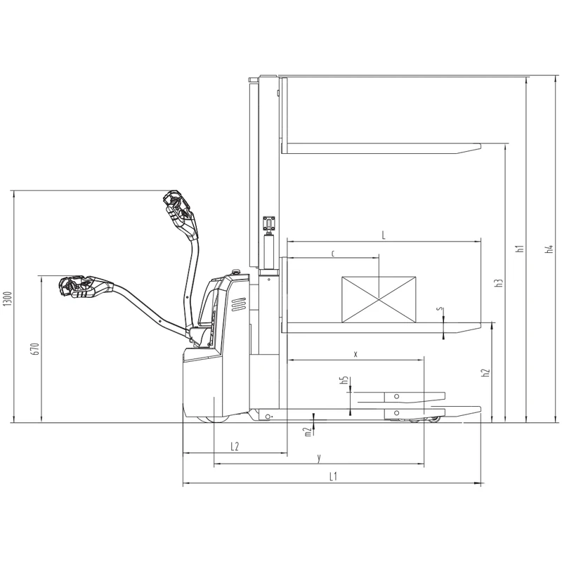 ESV10-I/ESV12-I stapelaar met smal chassis