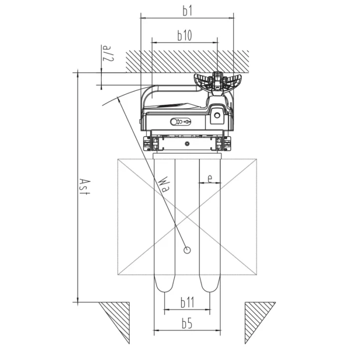 EVV10B-I/EVV12B-I stapelaar met een hefhoogte van 1600-3300 mm, afbeelding 3