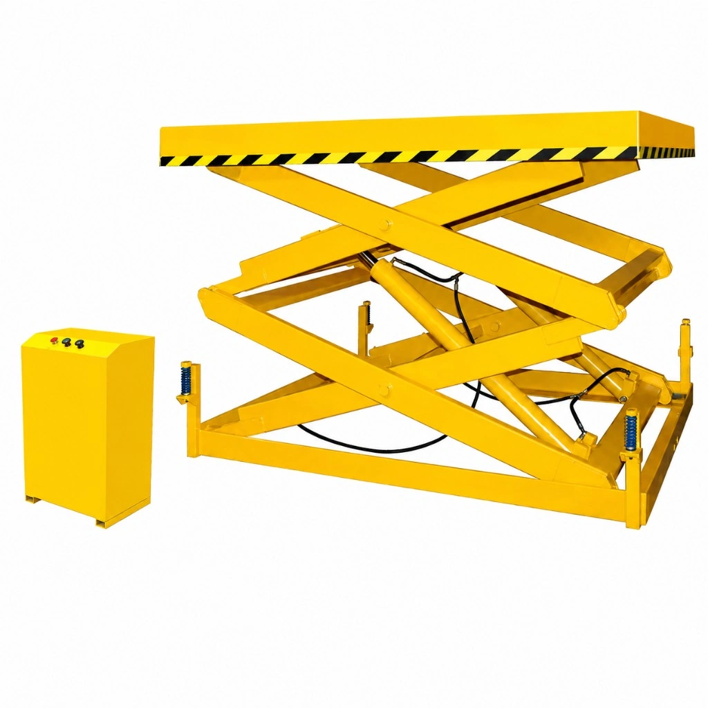 Heavy-duty dubbele schaarheftafel 2000 kg