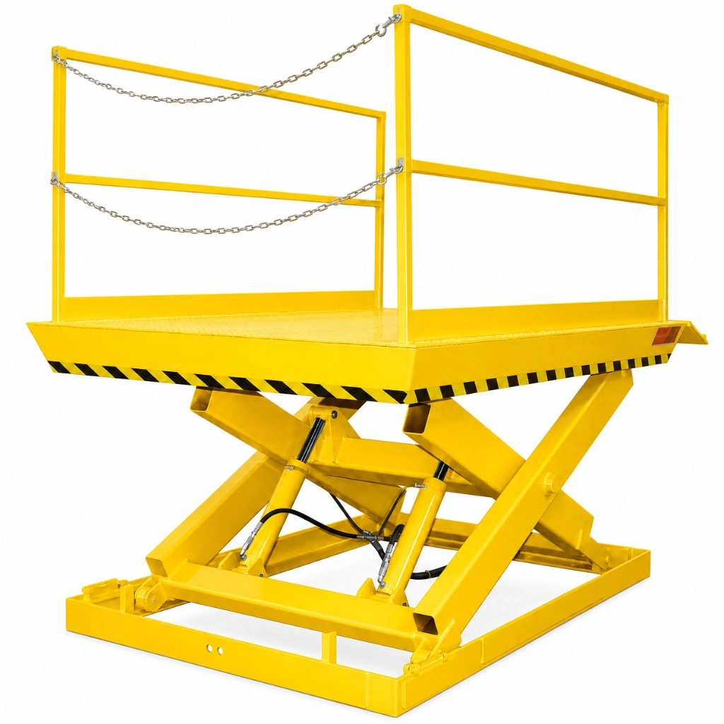 Hydraulisch laadplatform HPSU 2700 kg in geheven stand