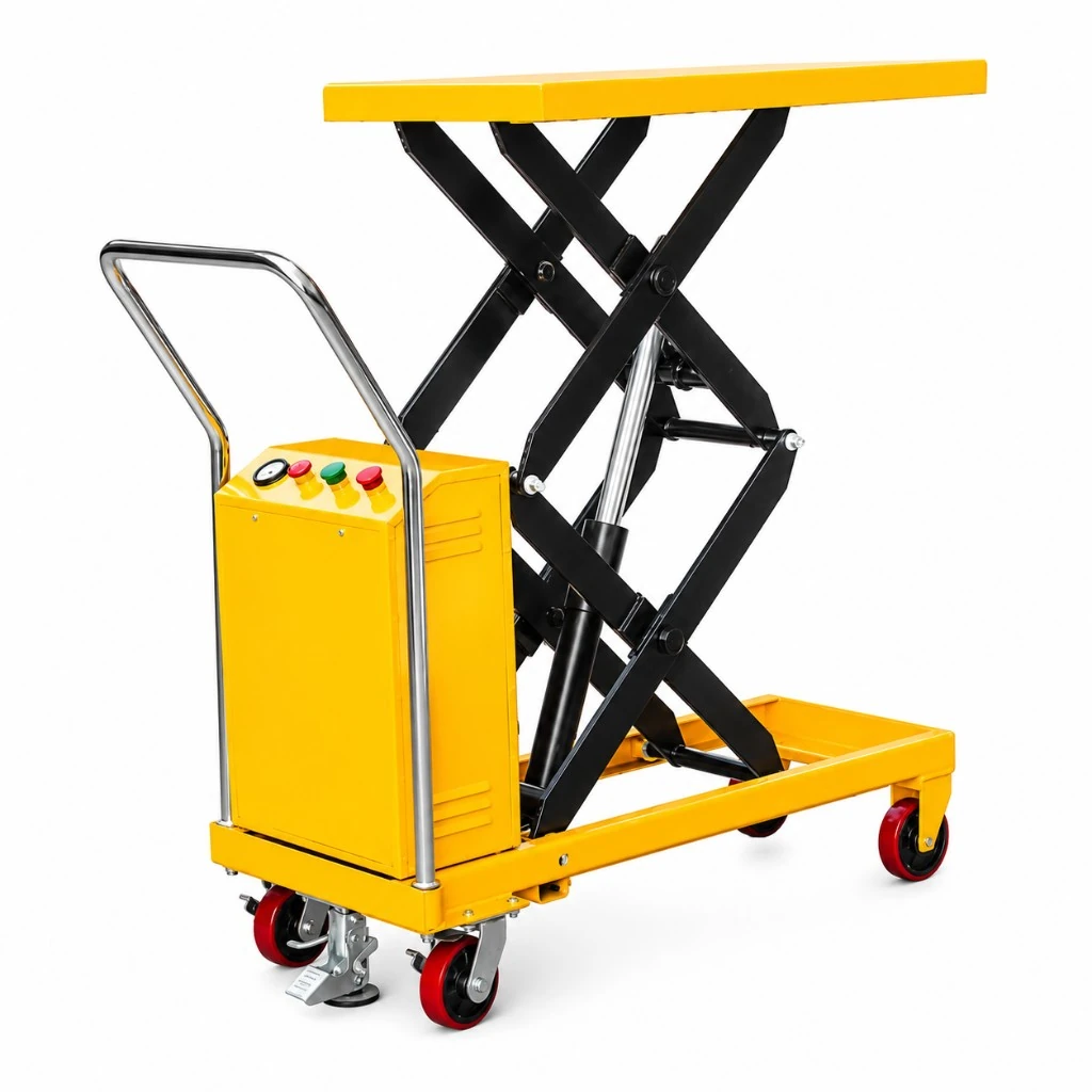 Semi-elektrische mobiele dubbele schaarheftafel (PMPS350D) 350 kg 1320 mm