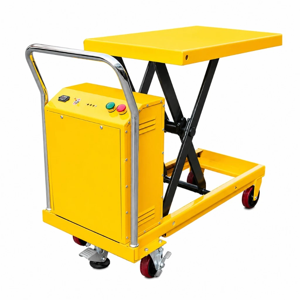 Semi-elektrische mobiele schaarheftafel (PMPS300) 300 kg