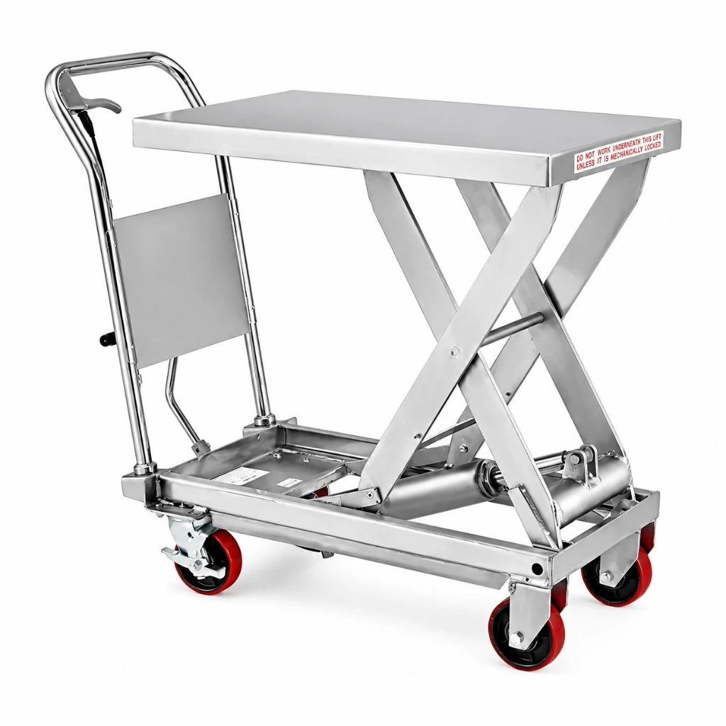 Mobiele roestvaststalen heftafel (MPS300S) 300 kg