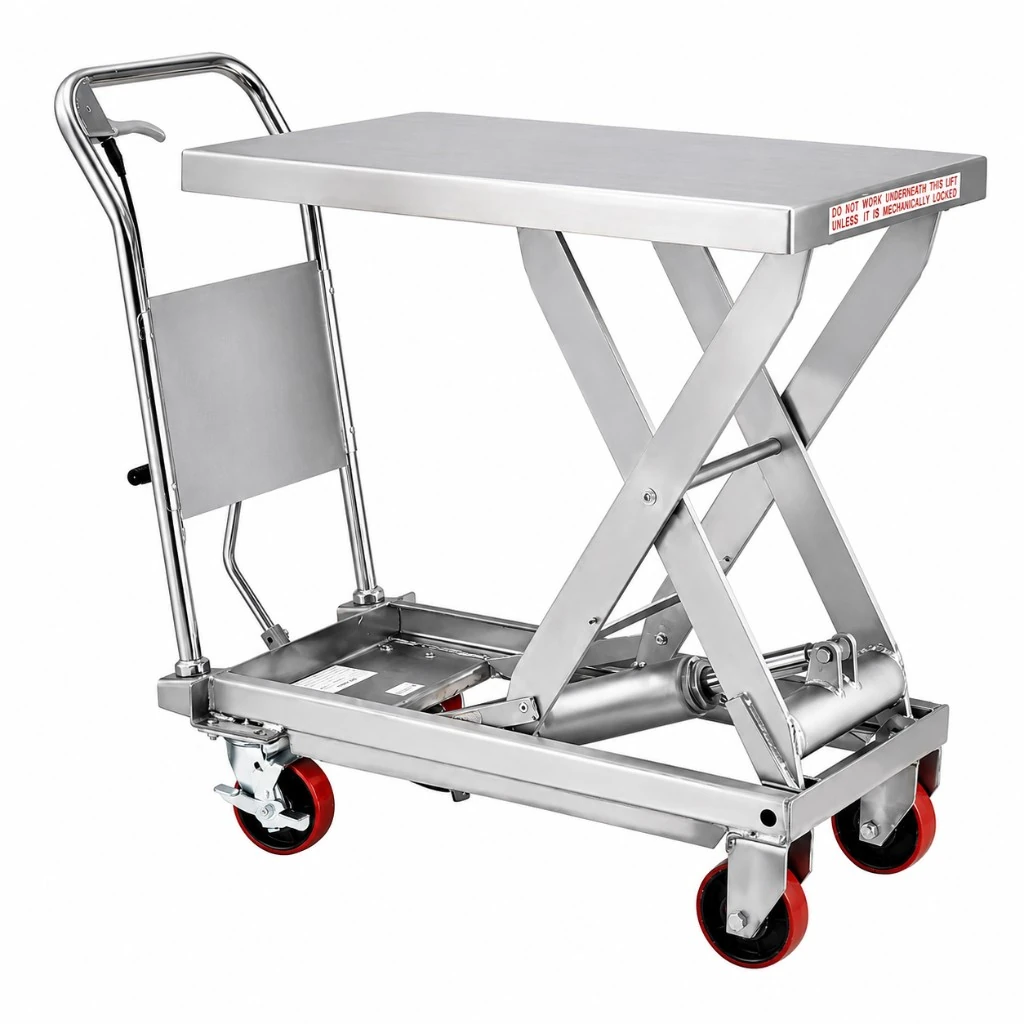 Roestvaststalen mobiele heftafel (MPS500S) 500 kg
