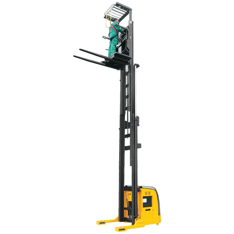 Elektrische man-up orderpicker VKV15 voor hoge magazijnstellingen