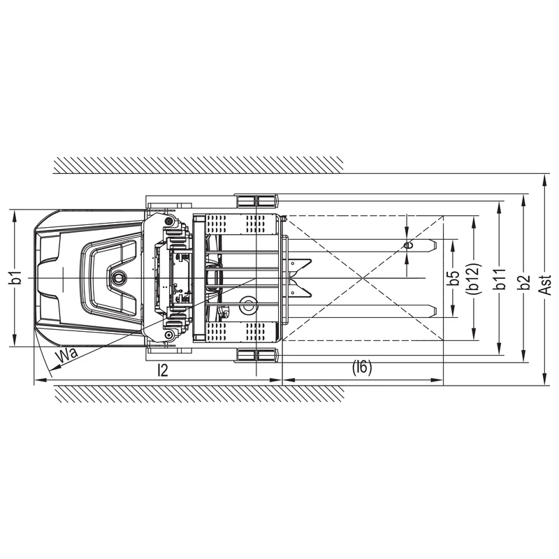 Elektrische orderpicker VKV15 voor intern transport en orderverzameling