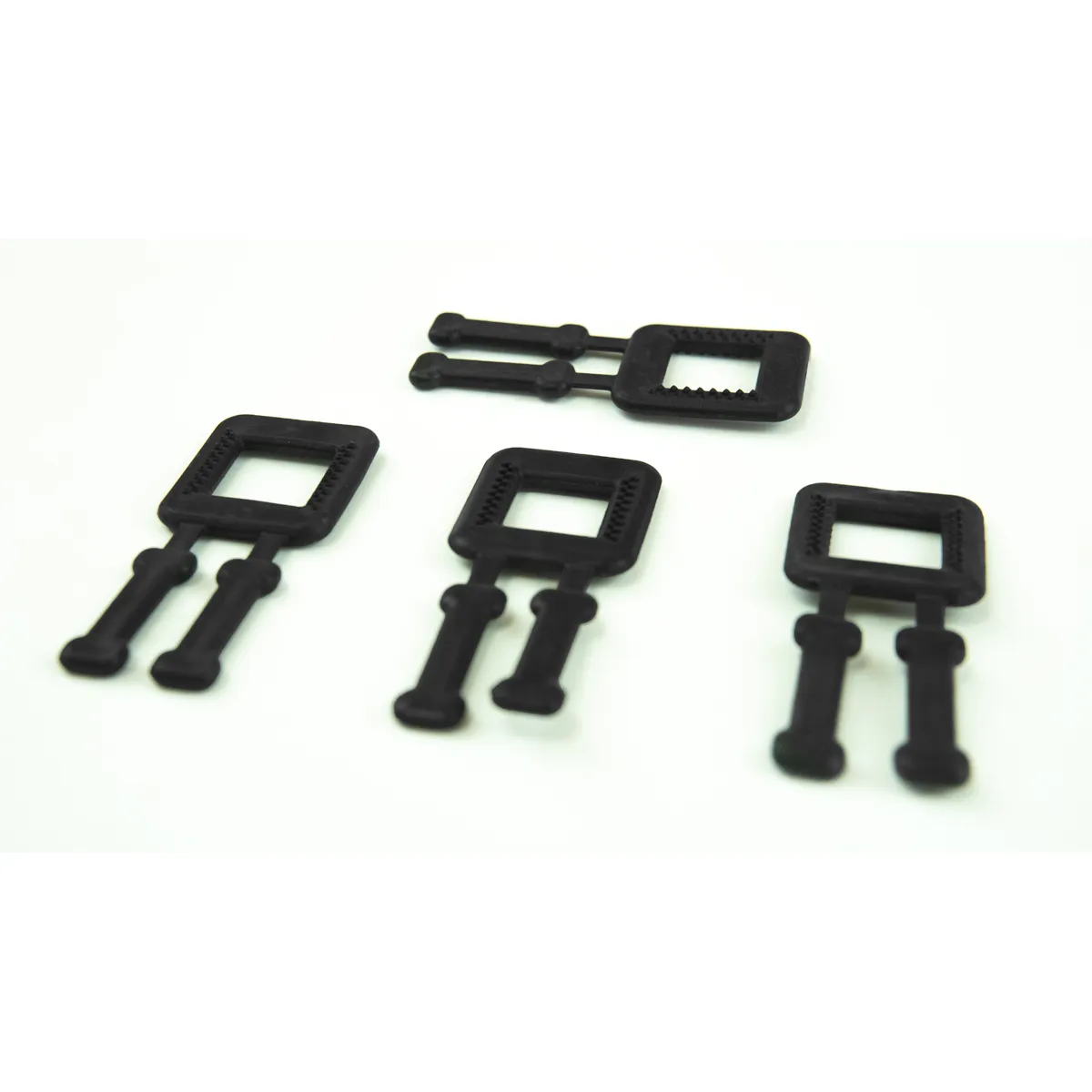 Zwarte kunststof gespen BUCKLES-4P voor 12 mm omsnoeringsband