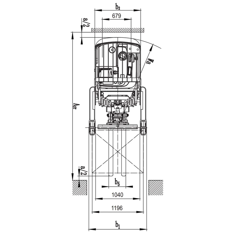 Elektrische reachtruck met dubbele schaar REV20DDS, 2000 kg – afbeelding 4