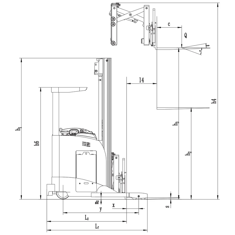 Elektrische reachtruck REV15DS/REV18DS, 1500-1800 kg, afbeelding 8