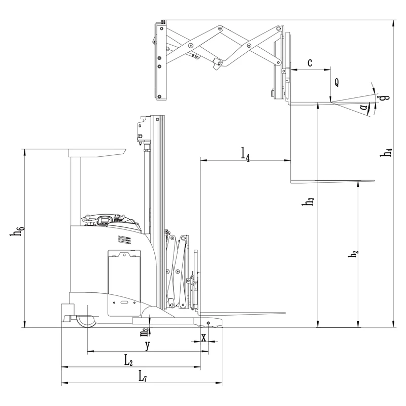 Elektrische reachtruck REV15DS/REV18DS, 1500-1800 kg, afbeelding 11