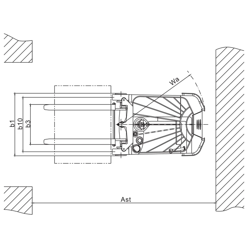 Elektrische smallegangenvorkheftruck REV10ST-A/REV10ST-B
