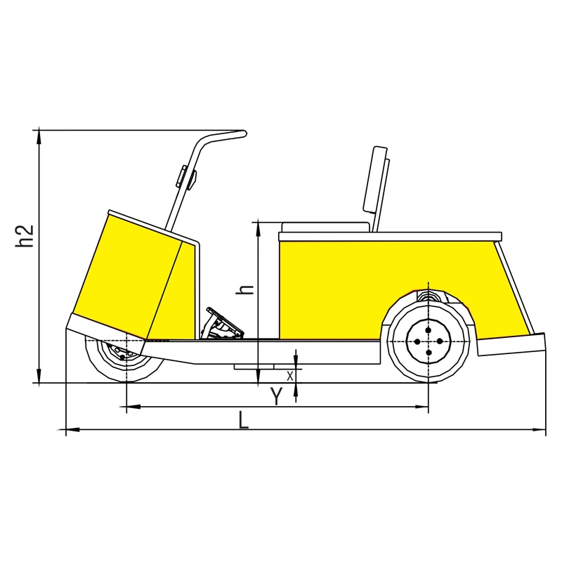 Elektrische magazijnwagen VEV05 voor intern transport