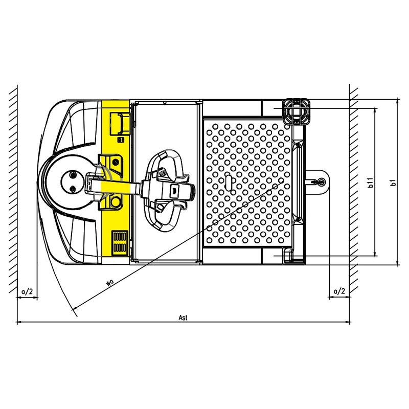 Robuuste elektrische magazijntrekker VEV45ST