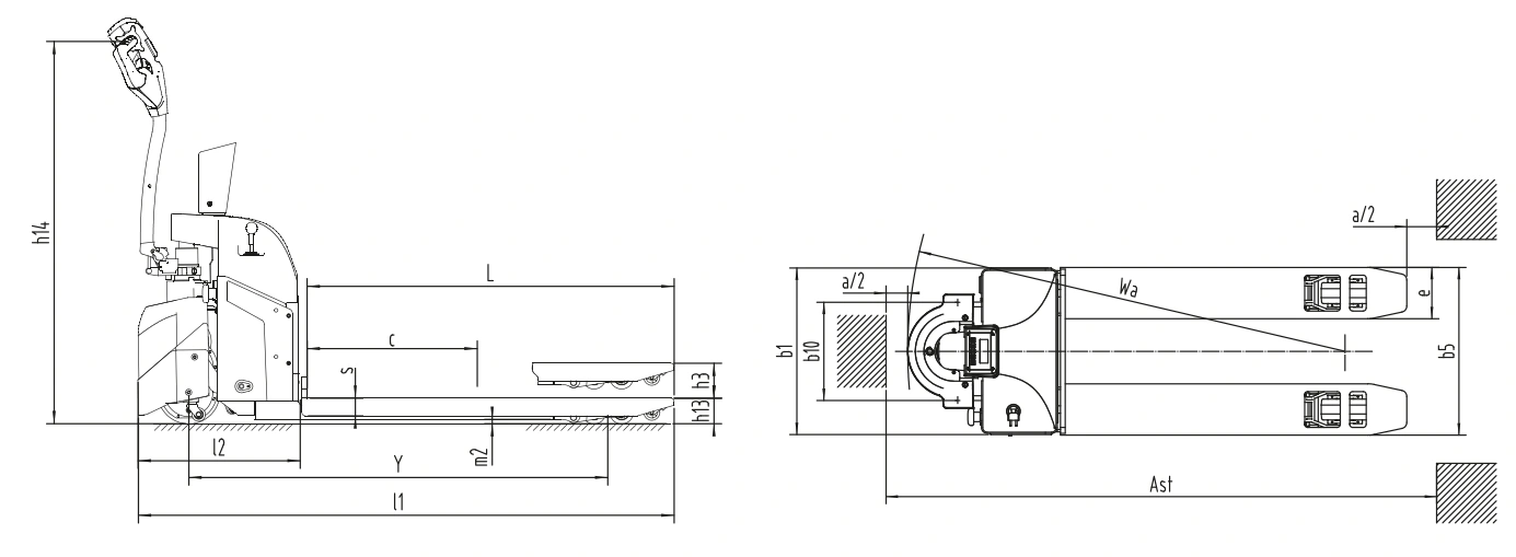 CBD15W-EC/CBD20W-EC elektrische palletwagen met geïntegreerd weegsysteem